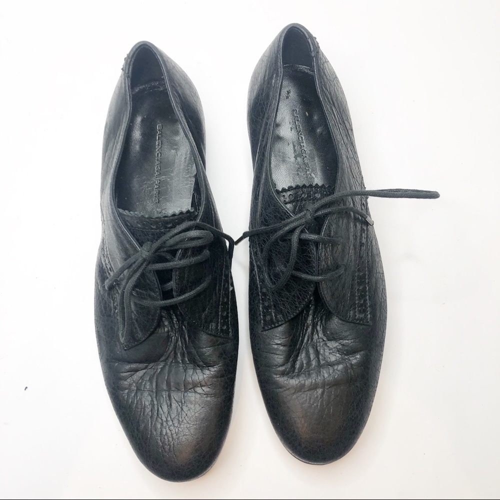 Balenciaga | Leather Oxford Loafers